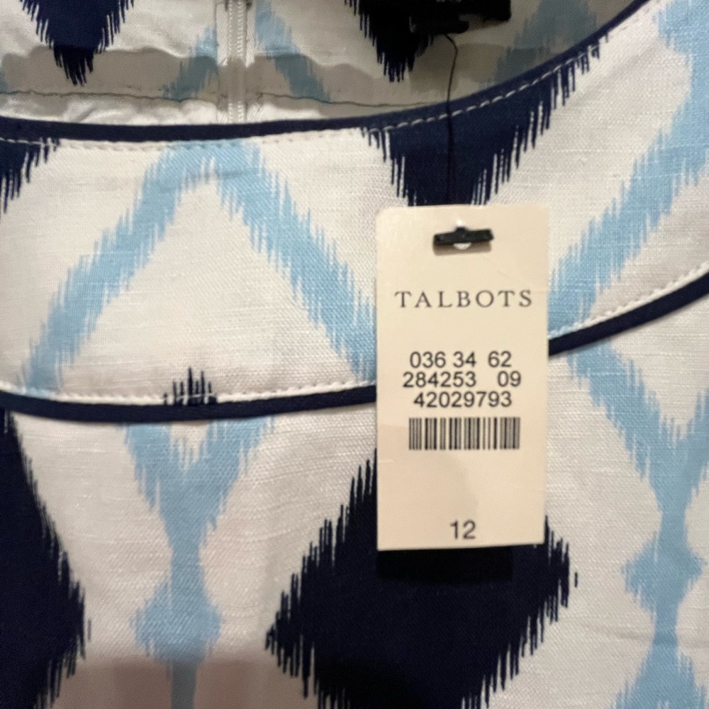 TALBOTS Brand New Linen summer dress - Size 12